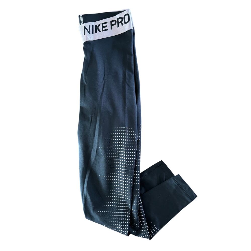 Nike Pro Small Black Dri-FIT Compression Leggings Perforated Detail